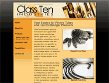 Tablet Screenshot of classtenindustries.com